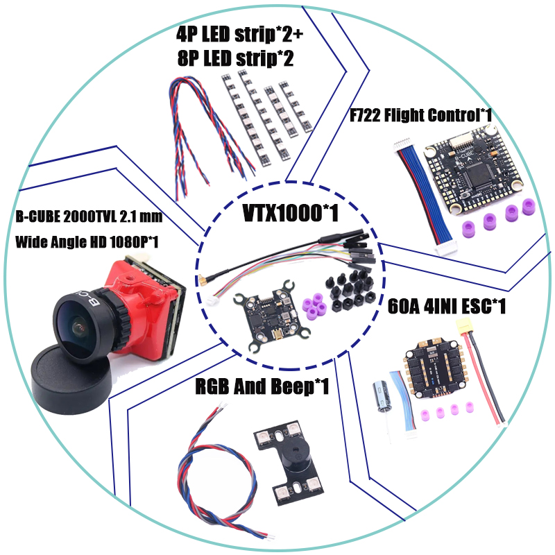 RCtoSky F4V3S PLUS F722 F745 H - Drone Racing Flight Controller 评论和价格